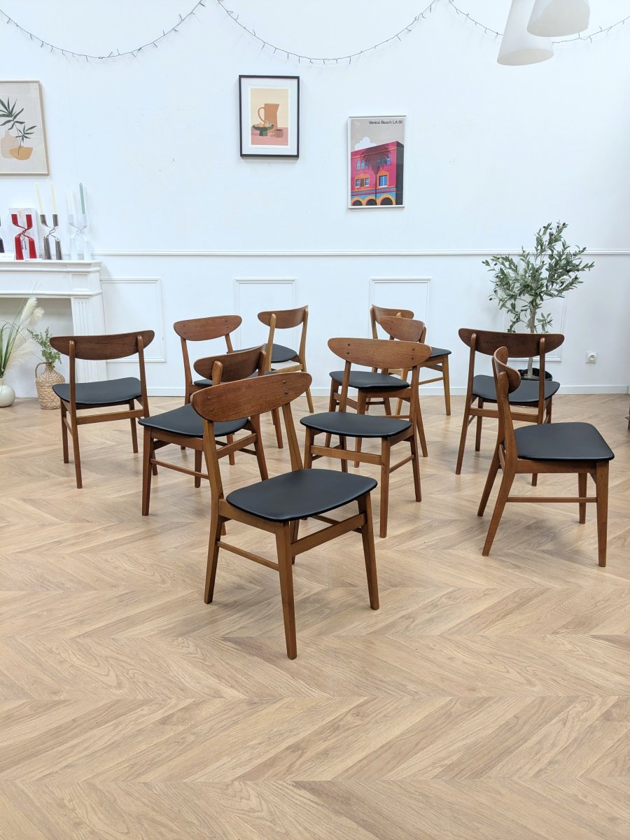 Lot de 10 chaises Farstrup 210