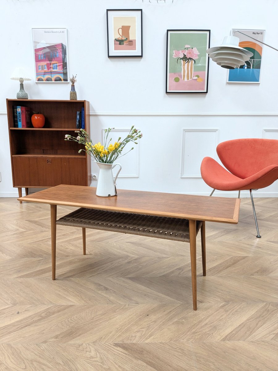 Table Basse Scandinave | Plateau Corde