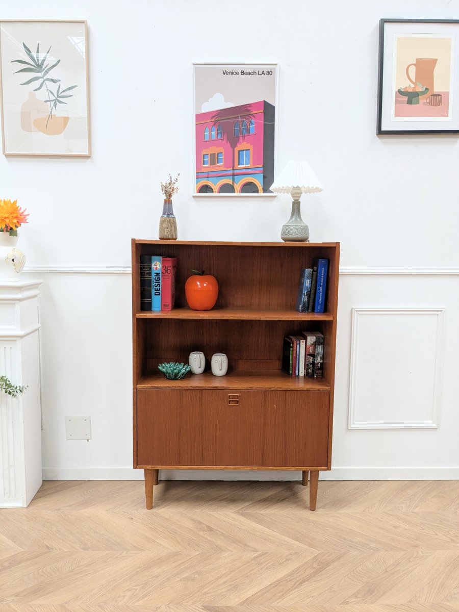 Bibliothèque Scandinave Années 60 Teck