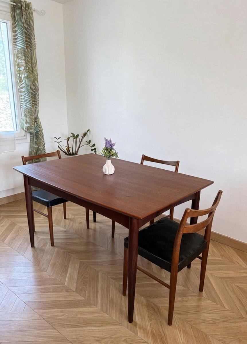Table scandinave en teck samcom