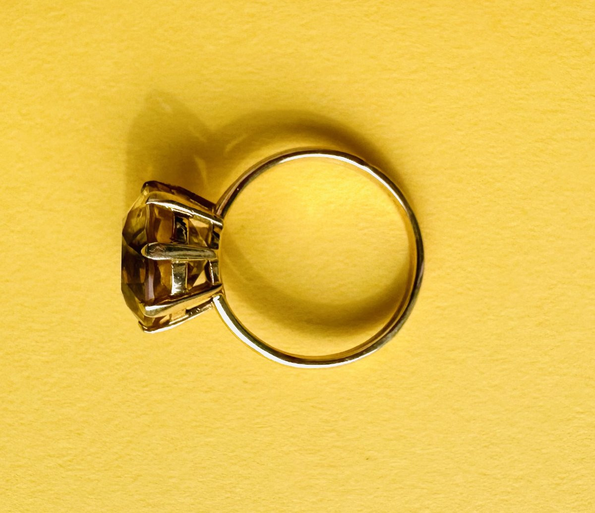 Ring In Yellow Gold 18k With A Citrine-photo-4