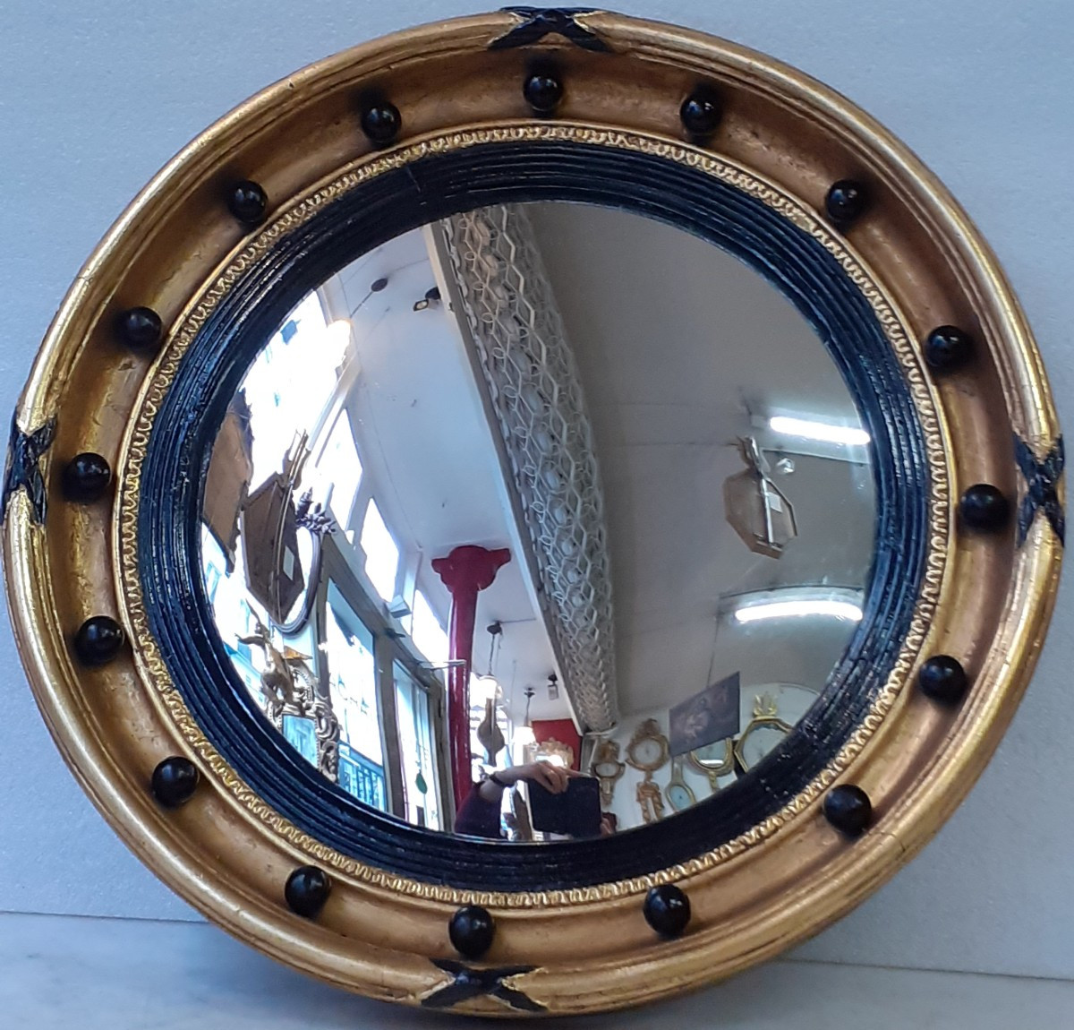 English Witch Mirror, Late 19th Century.-photo-2