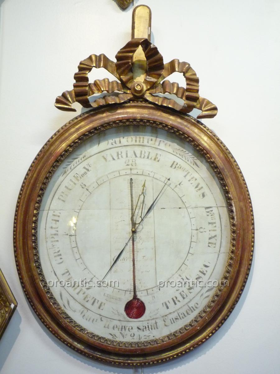 Vintage Barometer Louis XVI
