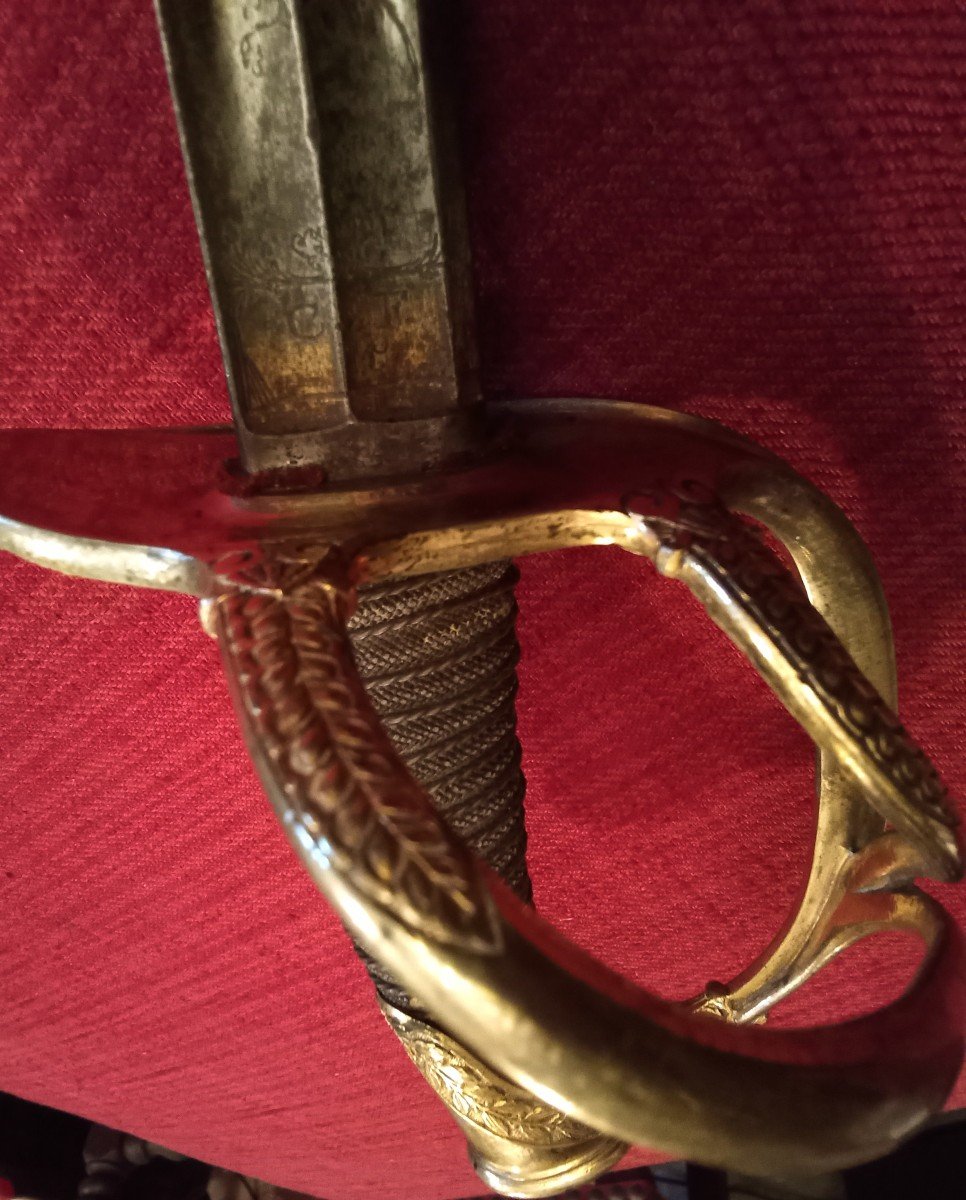 Sabre d'Officier De Cavalerie Légere Modèle 1822  Monarchie / Second Empire -photo-3