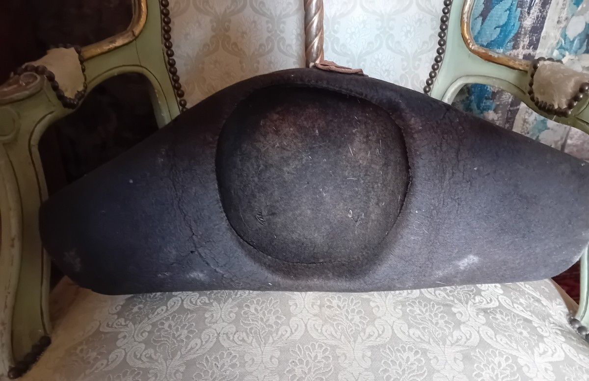 Chapeau bicorne troupe infanterie révolution française 1791.-photo-5