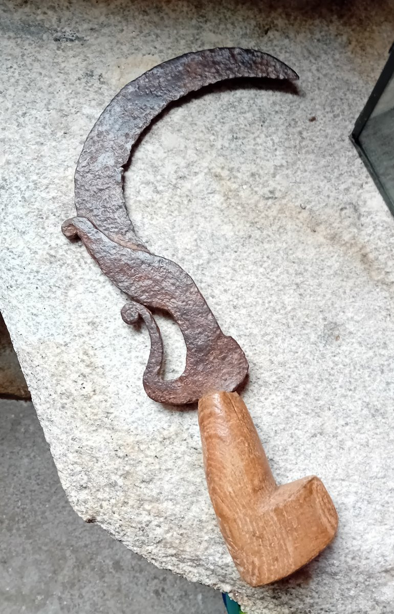Congo Sickle Weapon, Early 20th Century-photo-2