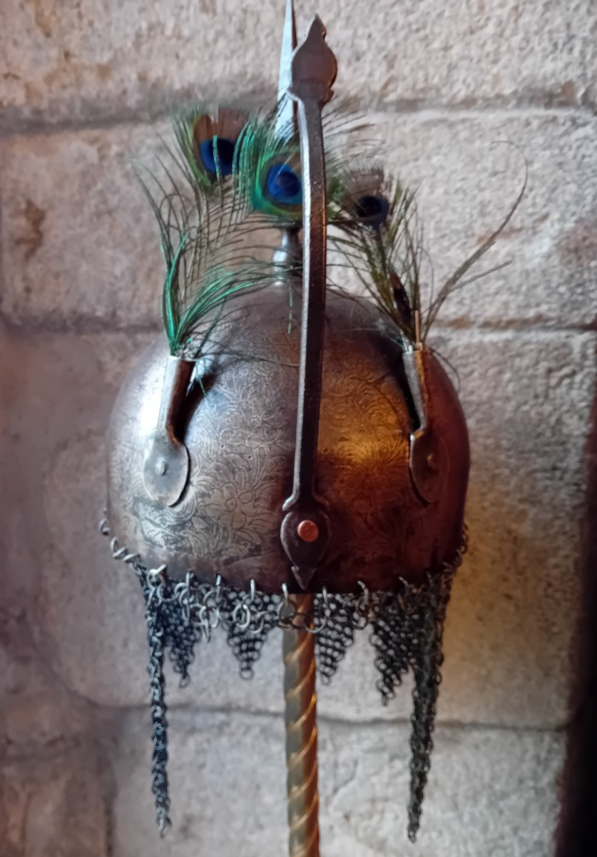 Oriental Helmet "kulah Khud" Ottoman / Iran 19th Century. -photo-4