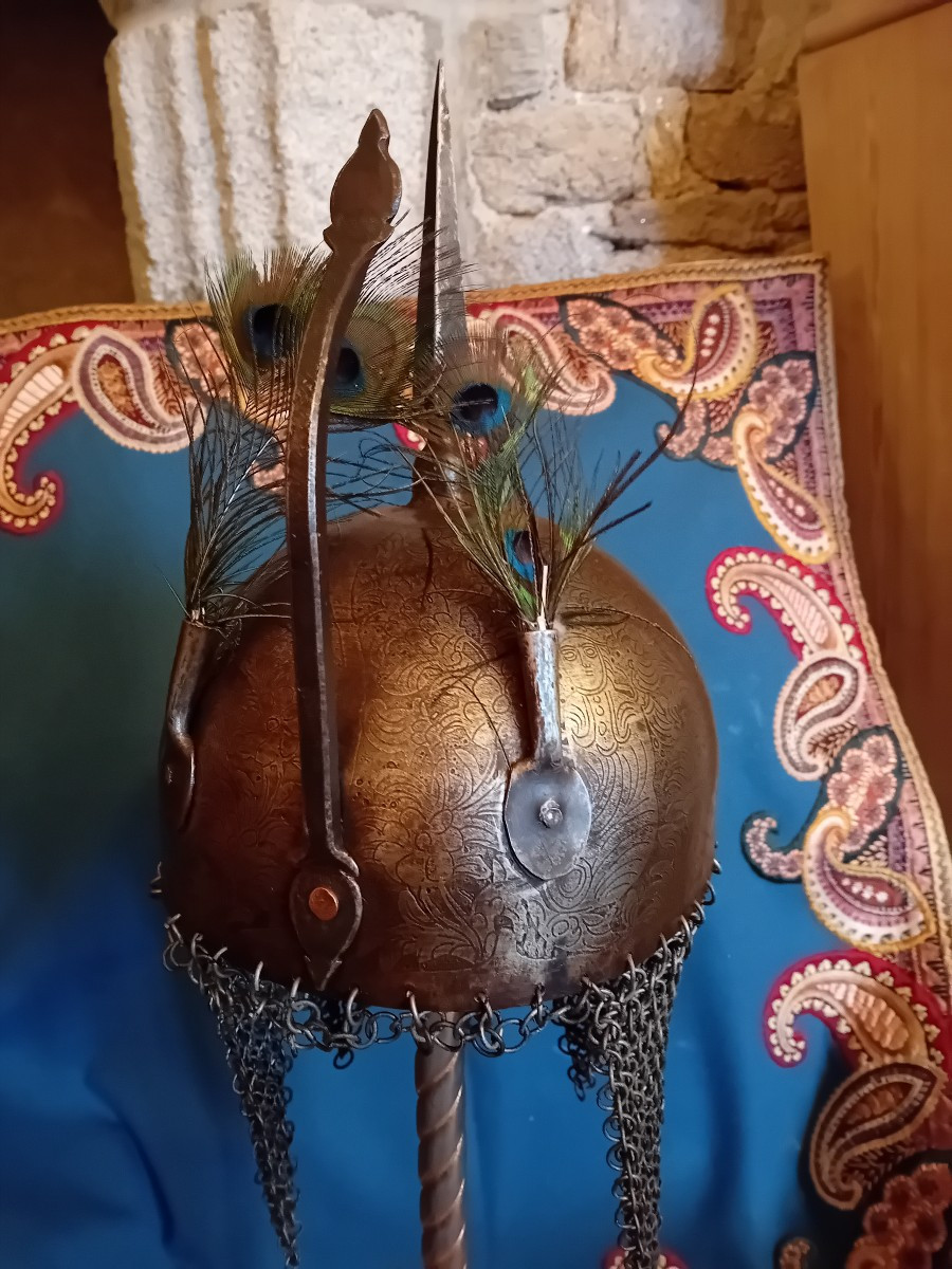 Oriental Helmet "kulah Khud" Ottoman / Iran 19th Century. -photo-7