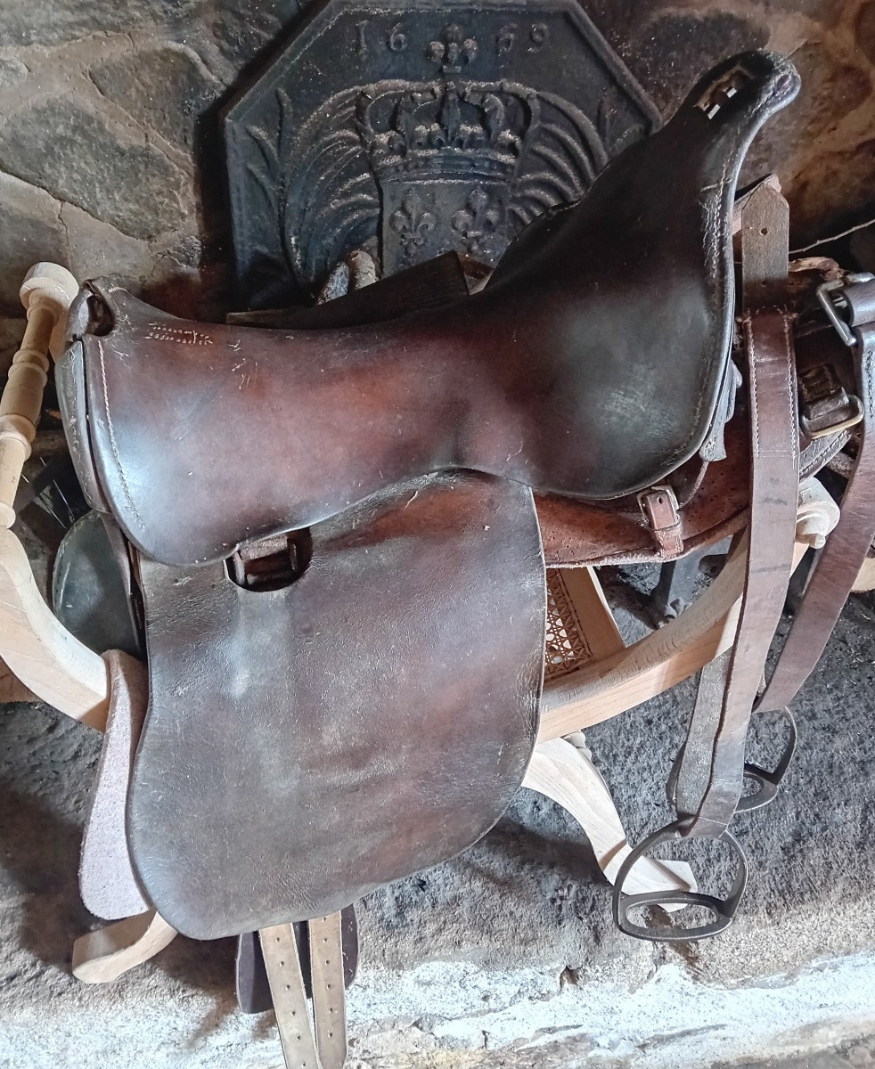 Selle de cavalerie légère britannique 1 ère guerre mondiale -photo-2