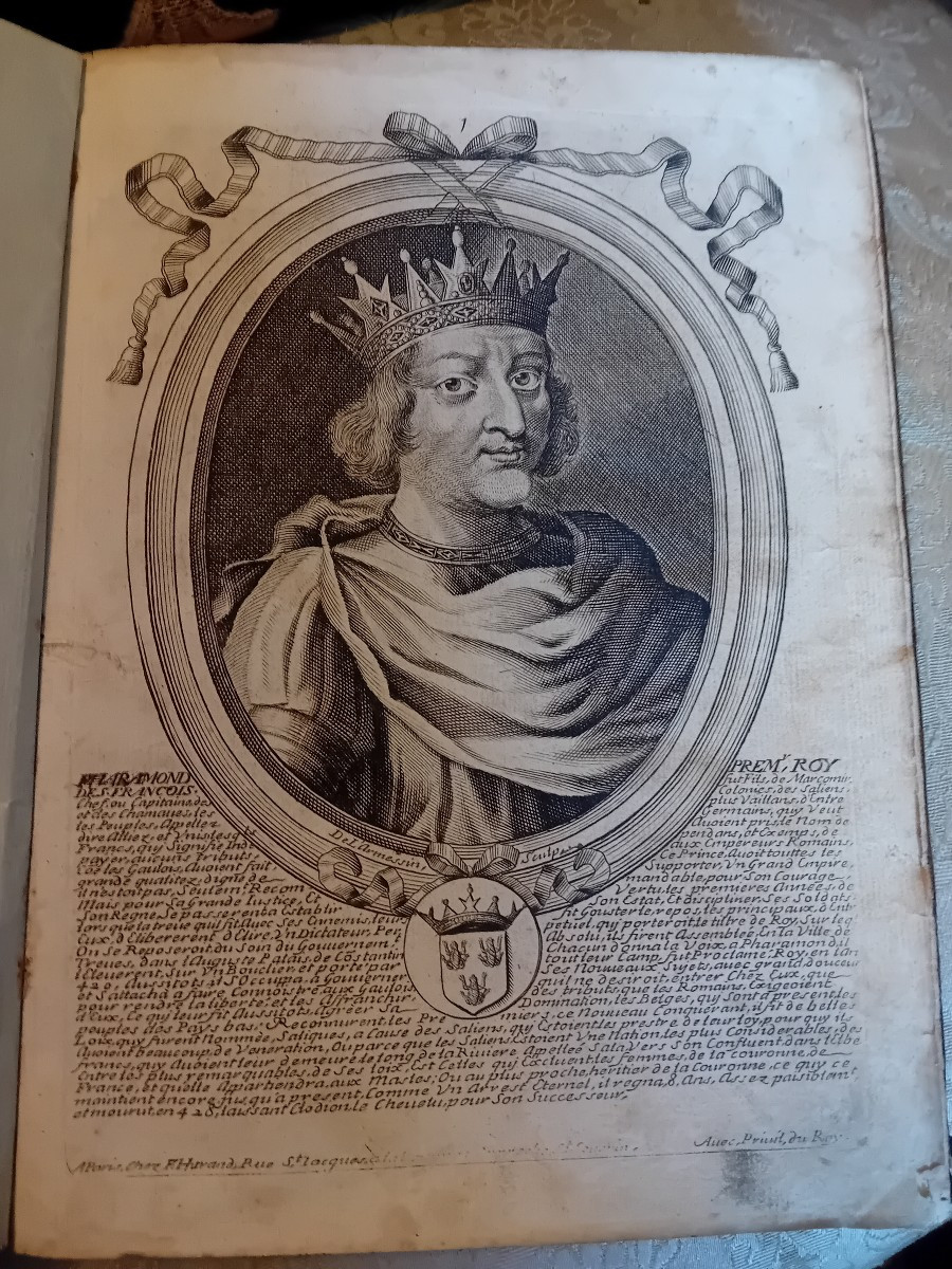 Book Representation Of The Kings Of France ,de l'Harmessin 17th Century Sculptor-photo-3