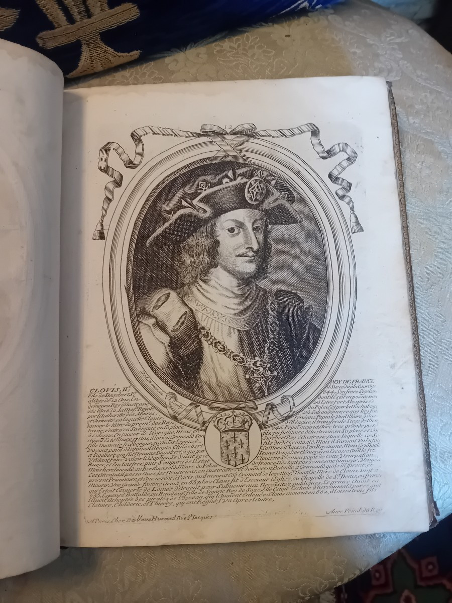 Book Representation Of The Kings Of France ,de l'Harmessin 17th Century Sculptor-photo-4