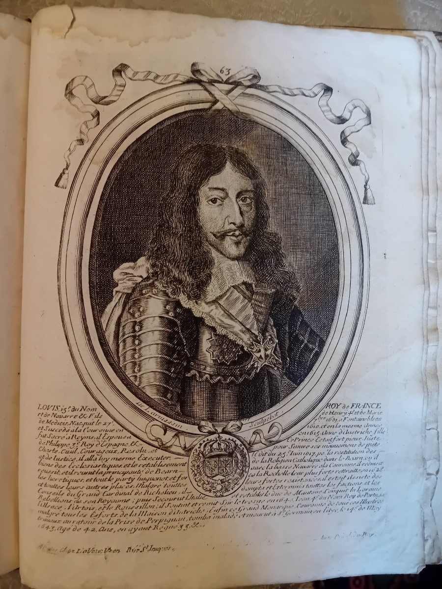 Book Representation Of The Kings Of France ,de l'Harmessin 17th Century Sculptor-photo-1