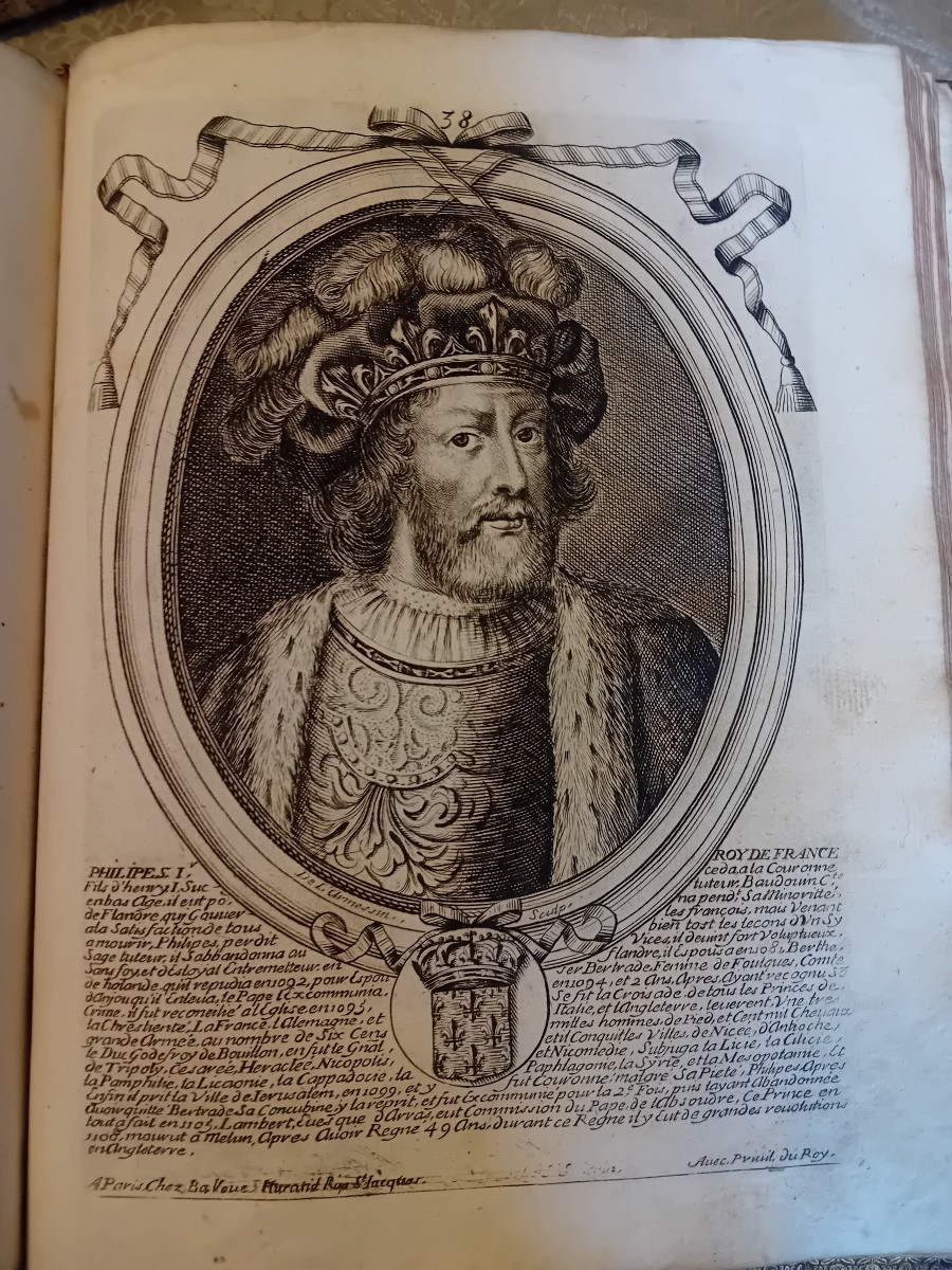 Book Representation Of The Kings Of France ,de l'Harmessin 17th Century Sculptor-photo-4