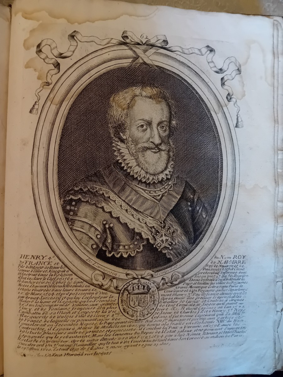 Book Representation Of The Kings Of France ,de l'Harmessin 17th Century Sculptor-photo-5