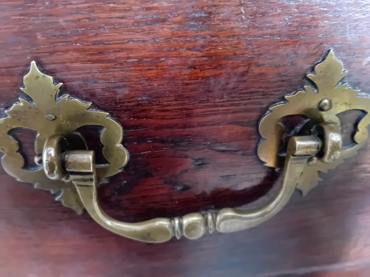 Commode de port Malouine louis XIV  , façade Acajou massif-photo-4