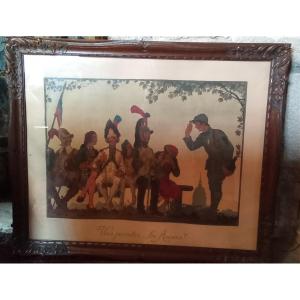 Artist's Proof, Jean Droit ''you Allow The Elders'' Lithograph Signed And Numbered