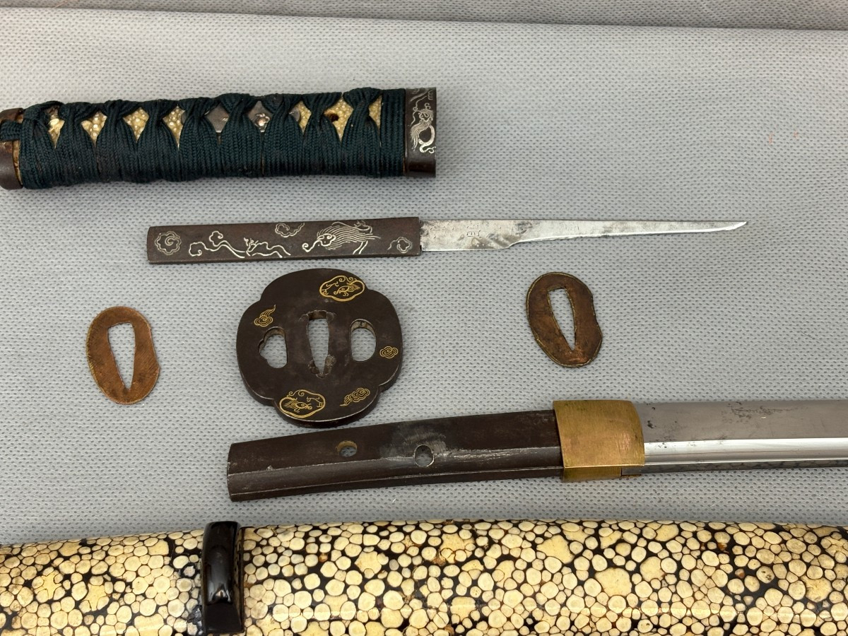 Wakizashi En Montage Buke Zuruki, Période Koto-photo-3