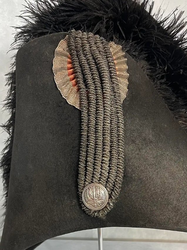 Chapeau bicorne d’adjudant commandant de la Garde nationale ou de la cavalerie-photo-4
