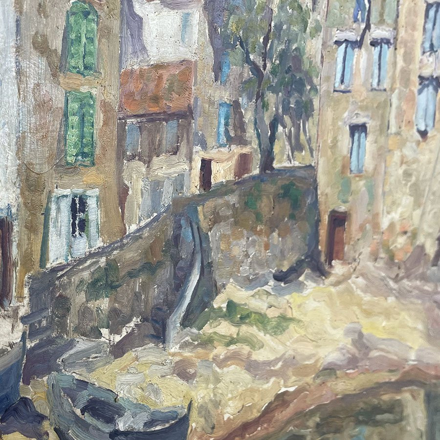   Joaquim Fabres "view Of The Ponche" St Tropez-photo-3