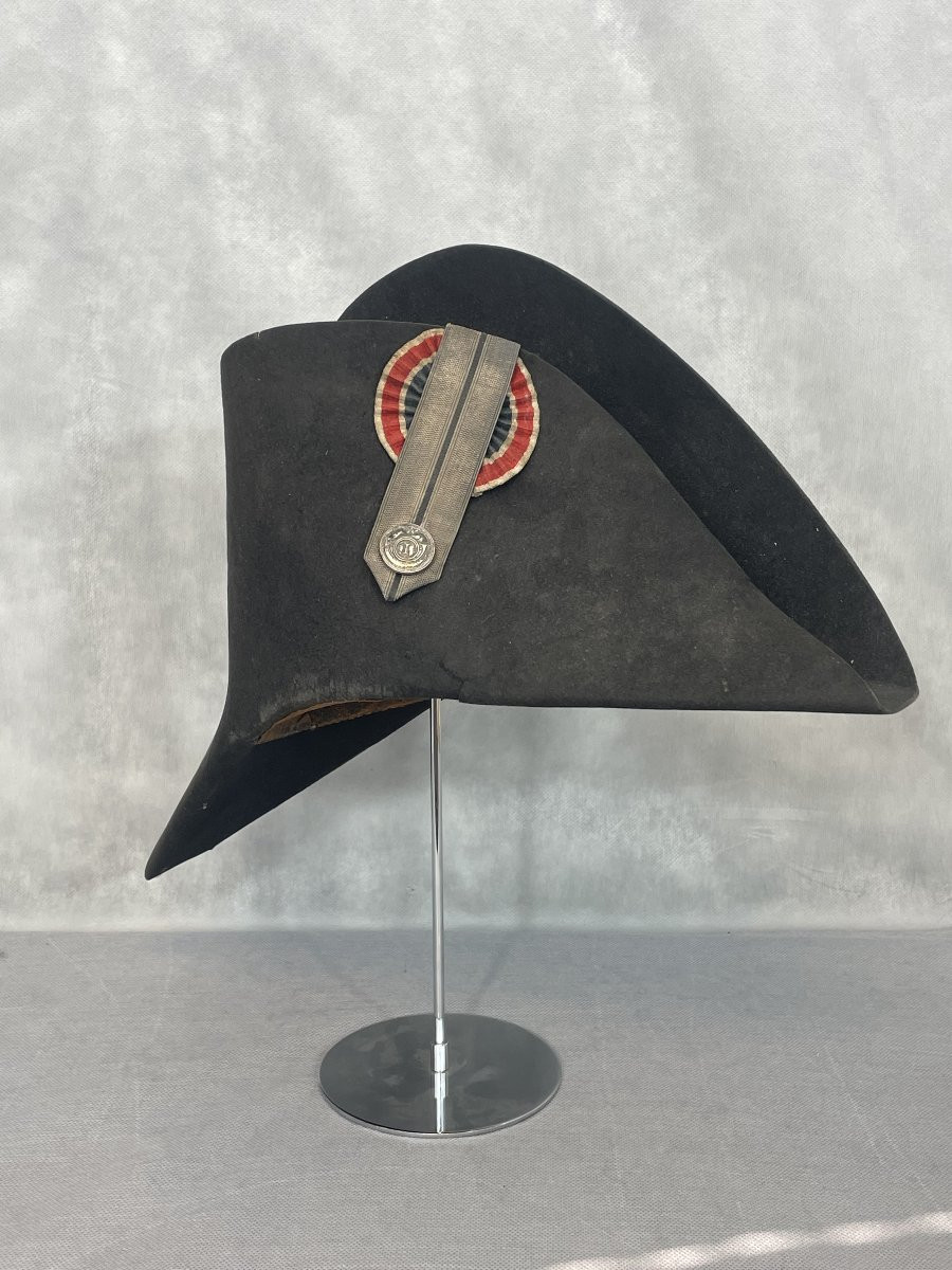 BICORNE OFFICIER  1ER régiment d'infanterie légère dit 1er LEGER -photo-2