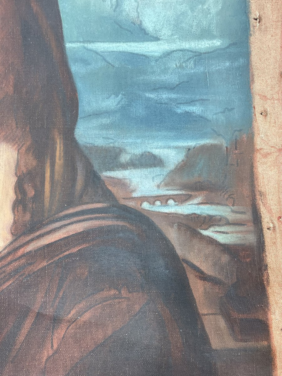 Mona Lisa Study By Emile Marie Beaume-photo-4