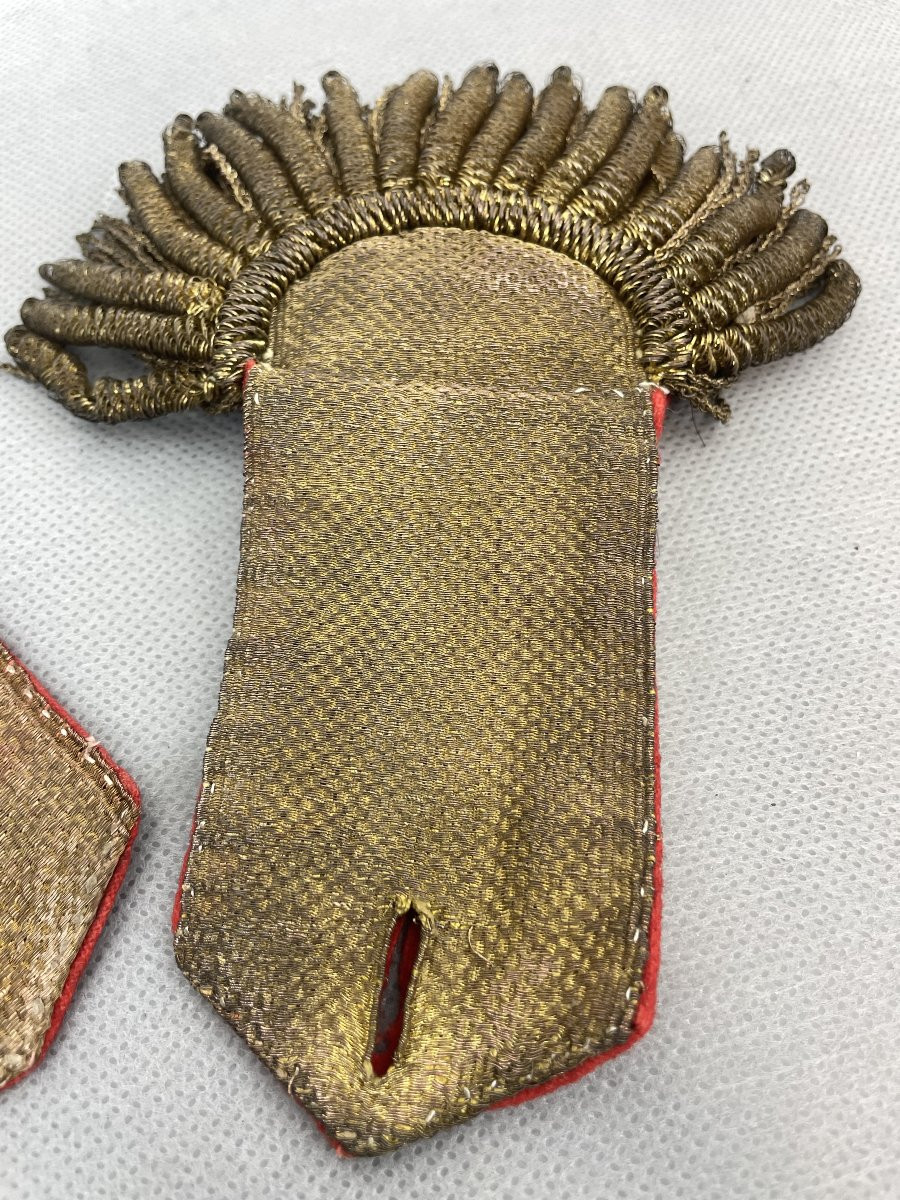 EPAULETTES OFFICIER  fin XVIII REVOLUTION CONSULAT -photo-2