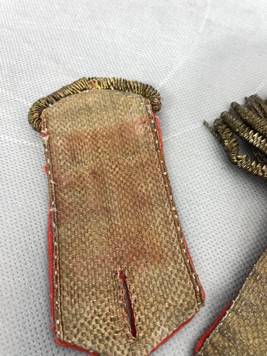 EPAULETTES OFFICIER  fin XVIII REVOLUTION CONSULAT -photo-3