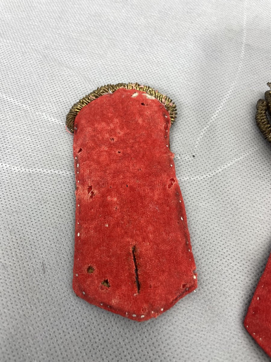 EPAULETTES OFFICIER  fin XVIII REVOLUTION CONSULAT -photo-1