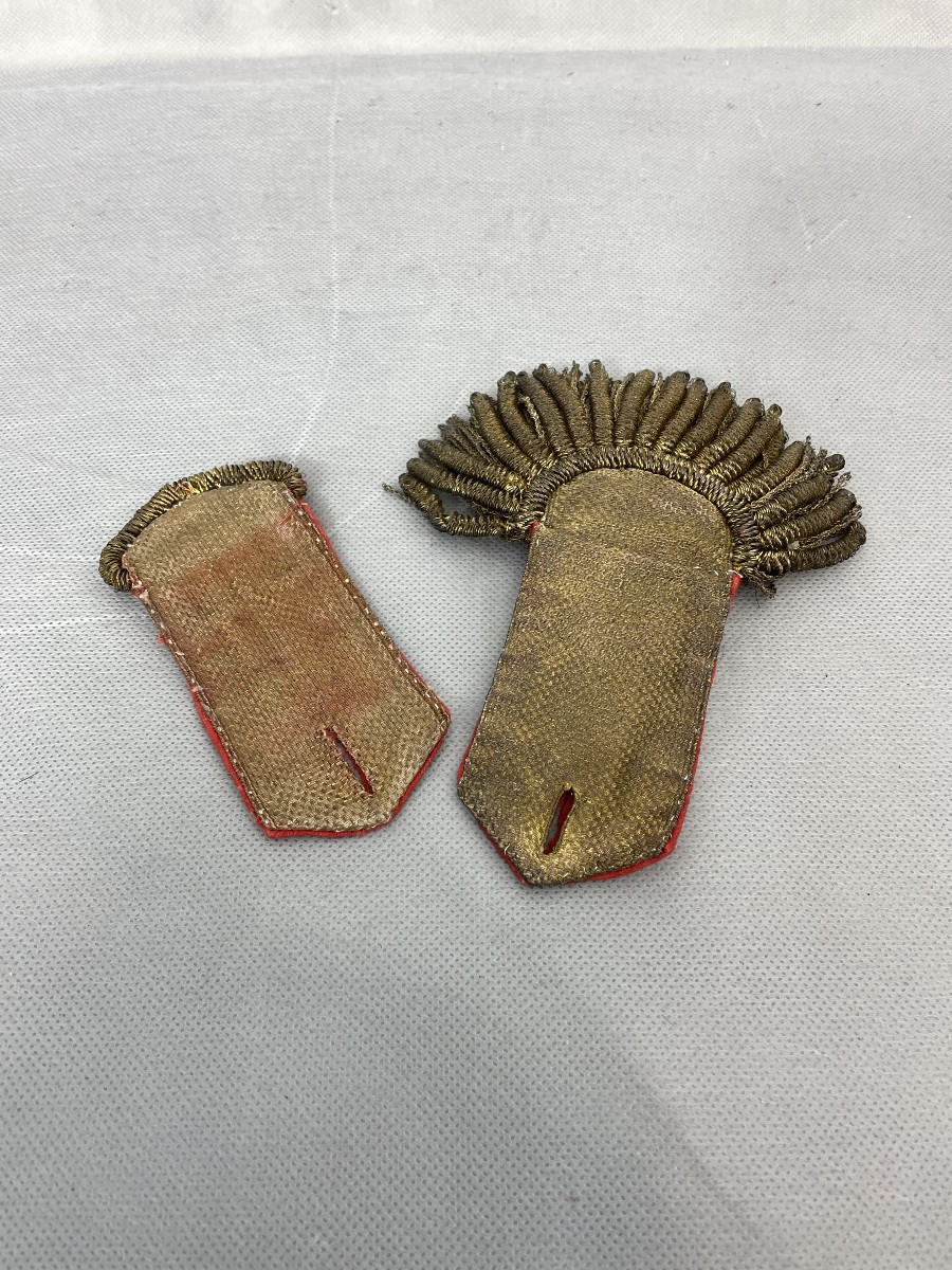 EPAULETTES OFFICIER  fin XVIII REVOLUTION CONSULAT 