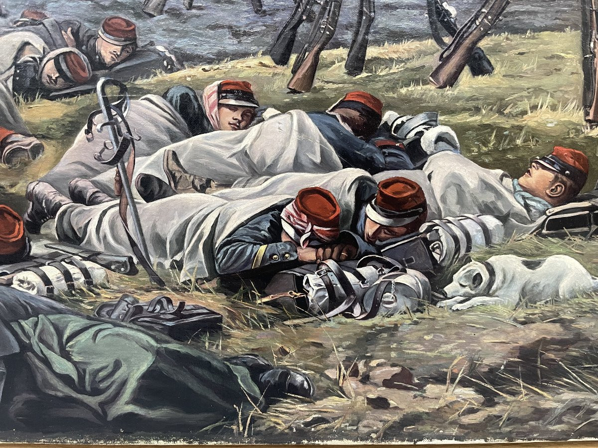 Oil On Canvas: The Dream After Edouard Detaille -photo-2