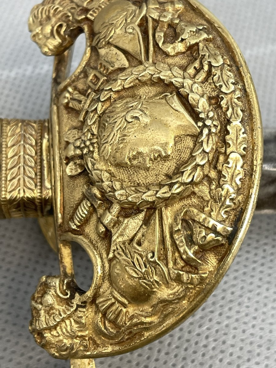 EPEE d'OFFICIER 1 ER EMPIRE  avec la   TÊTE de L'EMPEREUR-photo-2