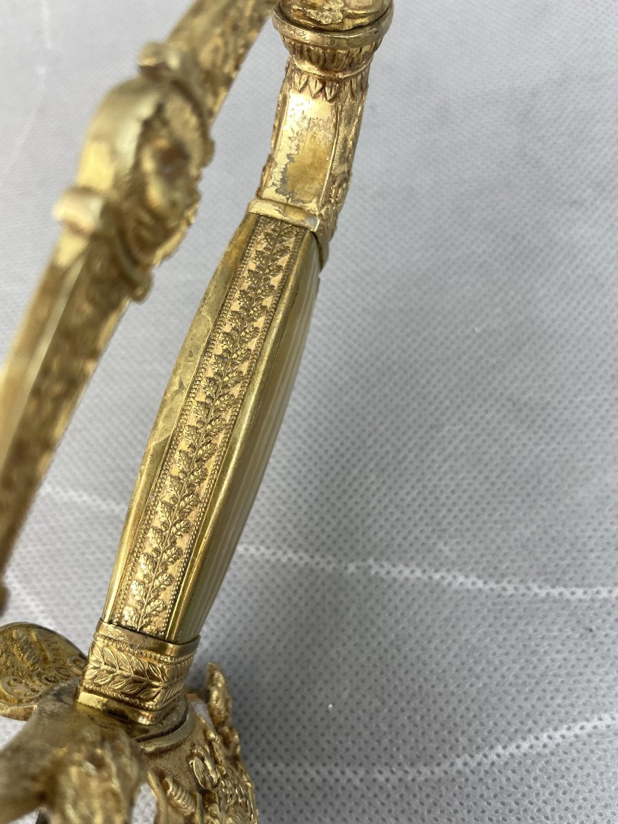 EPEE d'OFFICIER 1 ER EMPIRE  avec la   TÊTE de L'EMPEREUR-photo-7