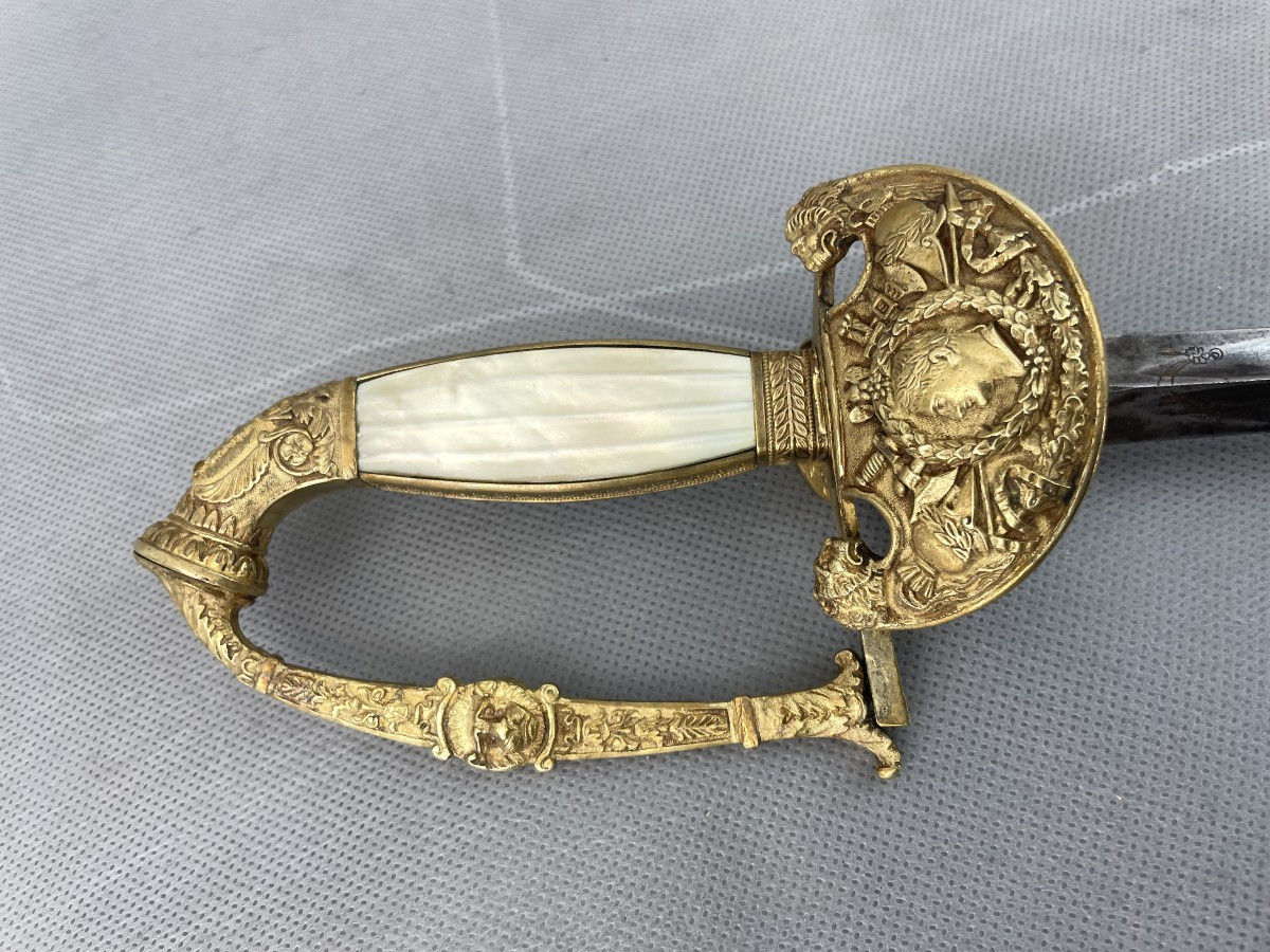 EPEE d'OFFICIER 1 ER EMPIRE  avec la   TÊTE de L'EMPEREUR