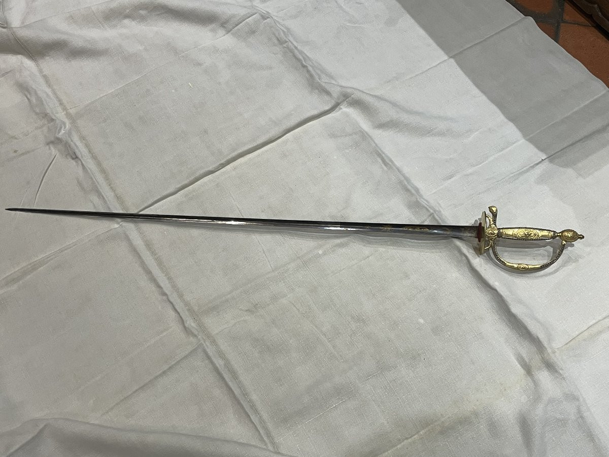 EPEE D'OFFICIER SUPERIEUR ou GENERAL fin XVIII éme ou DIRECTOIRE -photo-4
