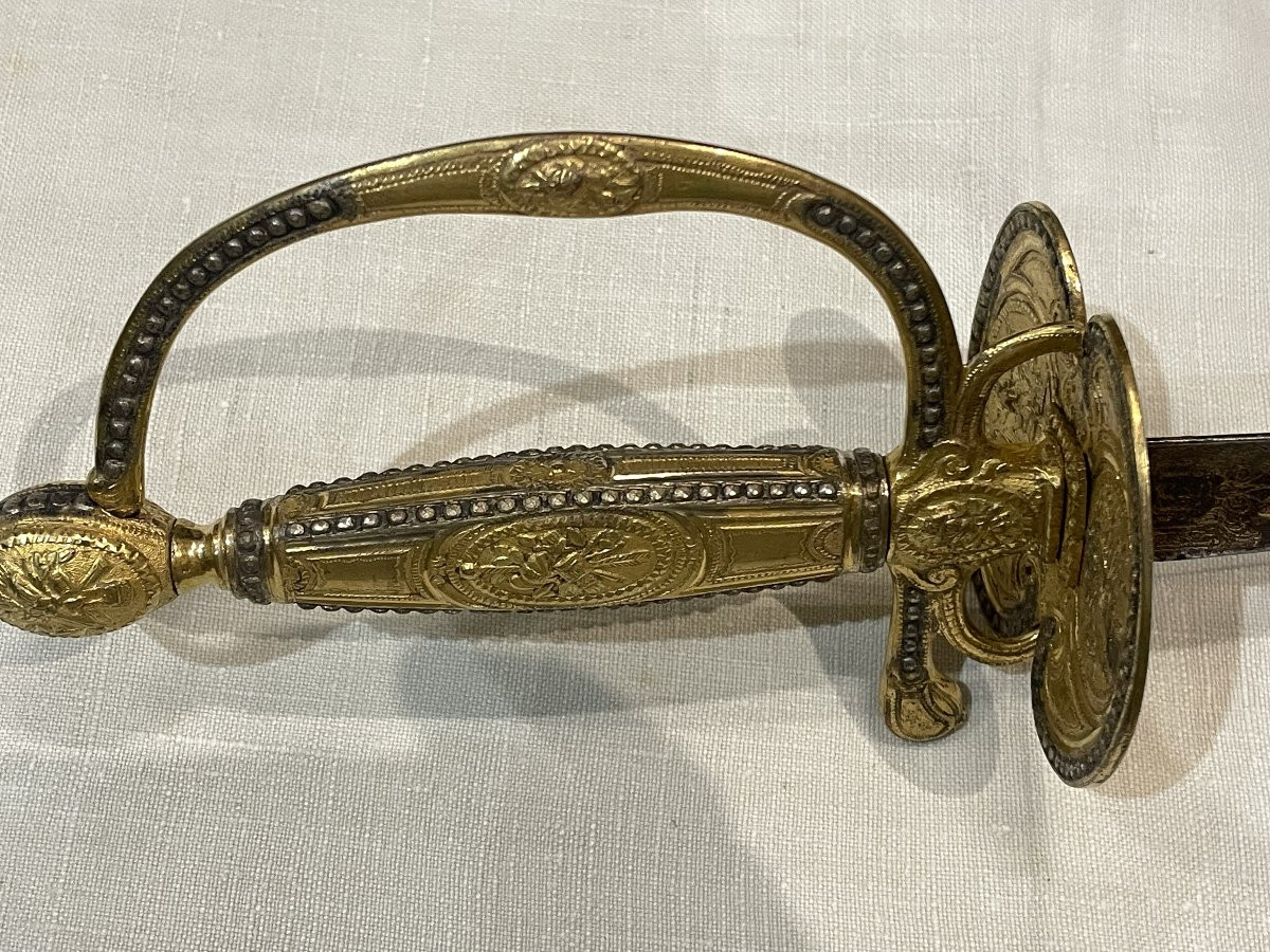 EPEE D'OFFICIER SUPERIEUR ou GENERAL fin XVIII éme ou DIRECTOIRE -photo-1