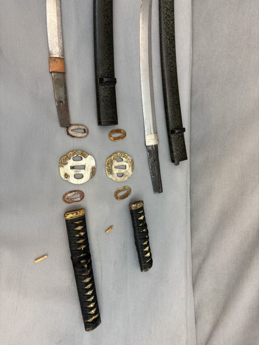 Daisho Of Mounts Consisting Of Two Wakizashi-photo-3