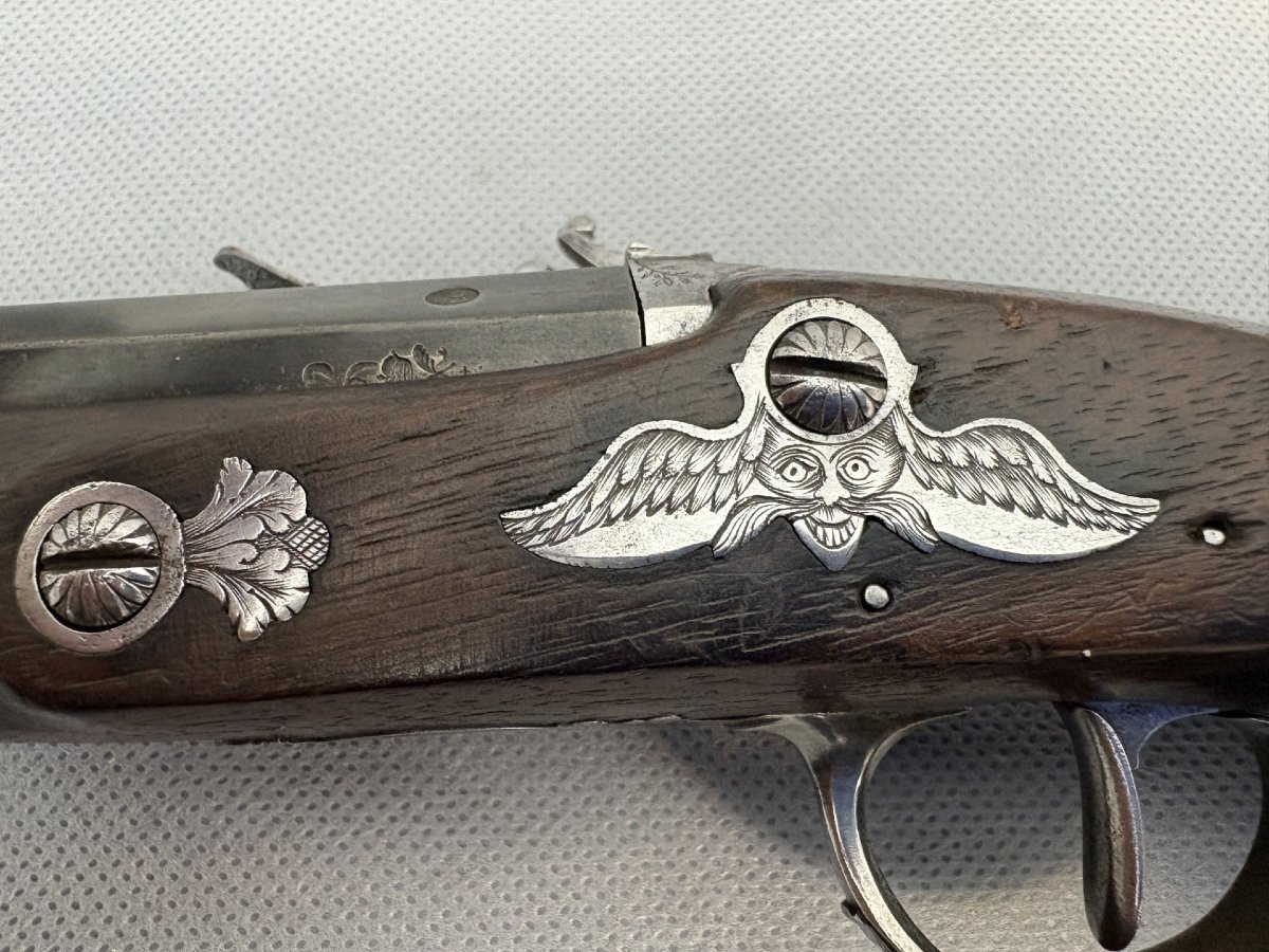 Pair Of Consulate/empire Officer's Pistols, Arquebusier Delomosne-photo-5