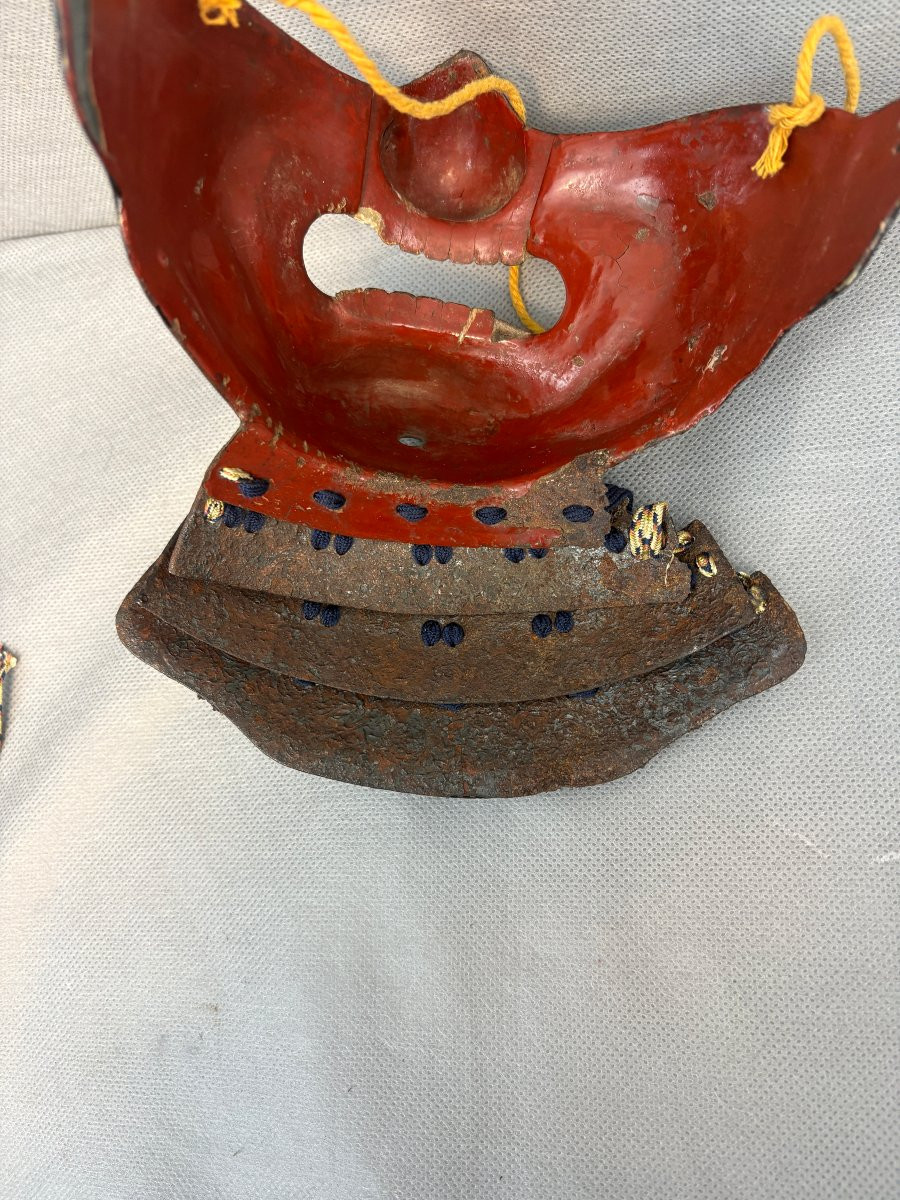 MENPO  période MI- EDO  MASQUE de SAMOURAÎ -photo-4