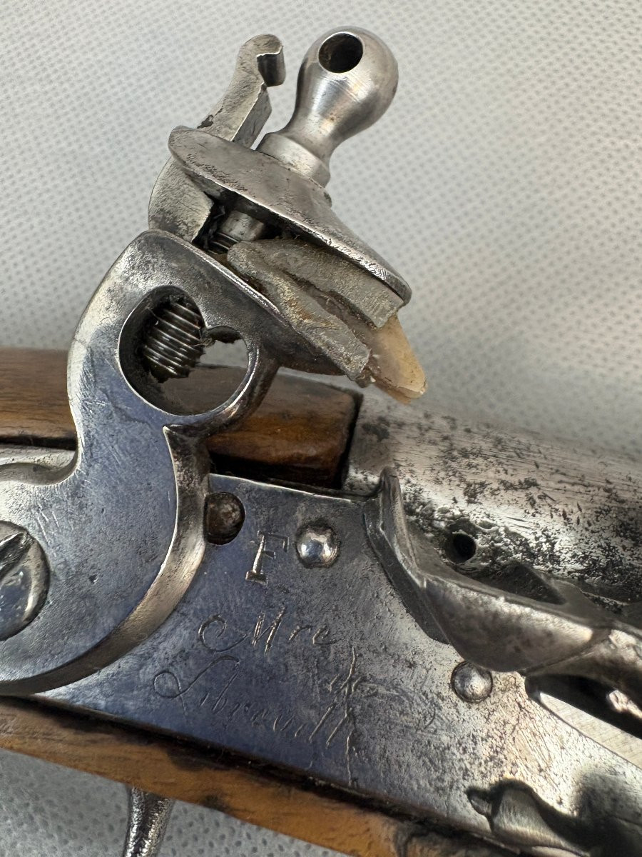 PISTOLET DE CAVALERIE modèle 1763-66 Manufature de LIBREVILLE  période REVOLUTIONNAIRE.-photo-4