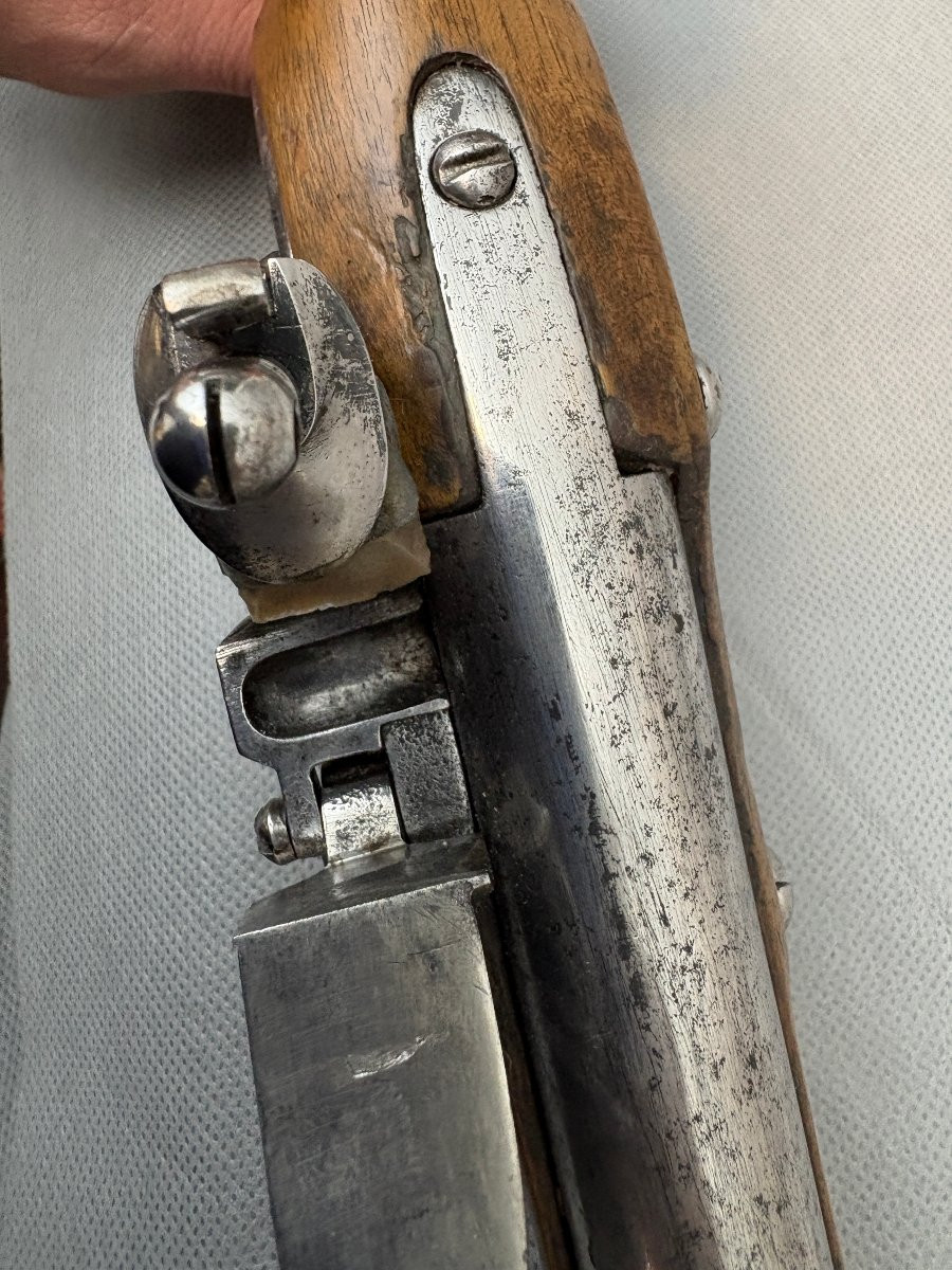 PISTOLET DE CAVALERIE modèle 1763-66 Manufature de LIBREVILLE  période REVOLUTIONNAIRE.-photo-5