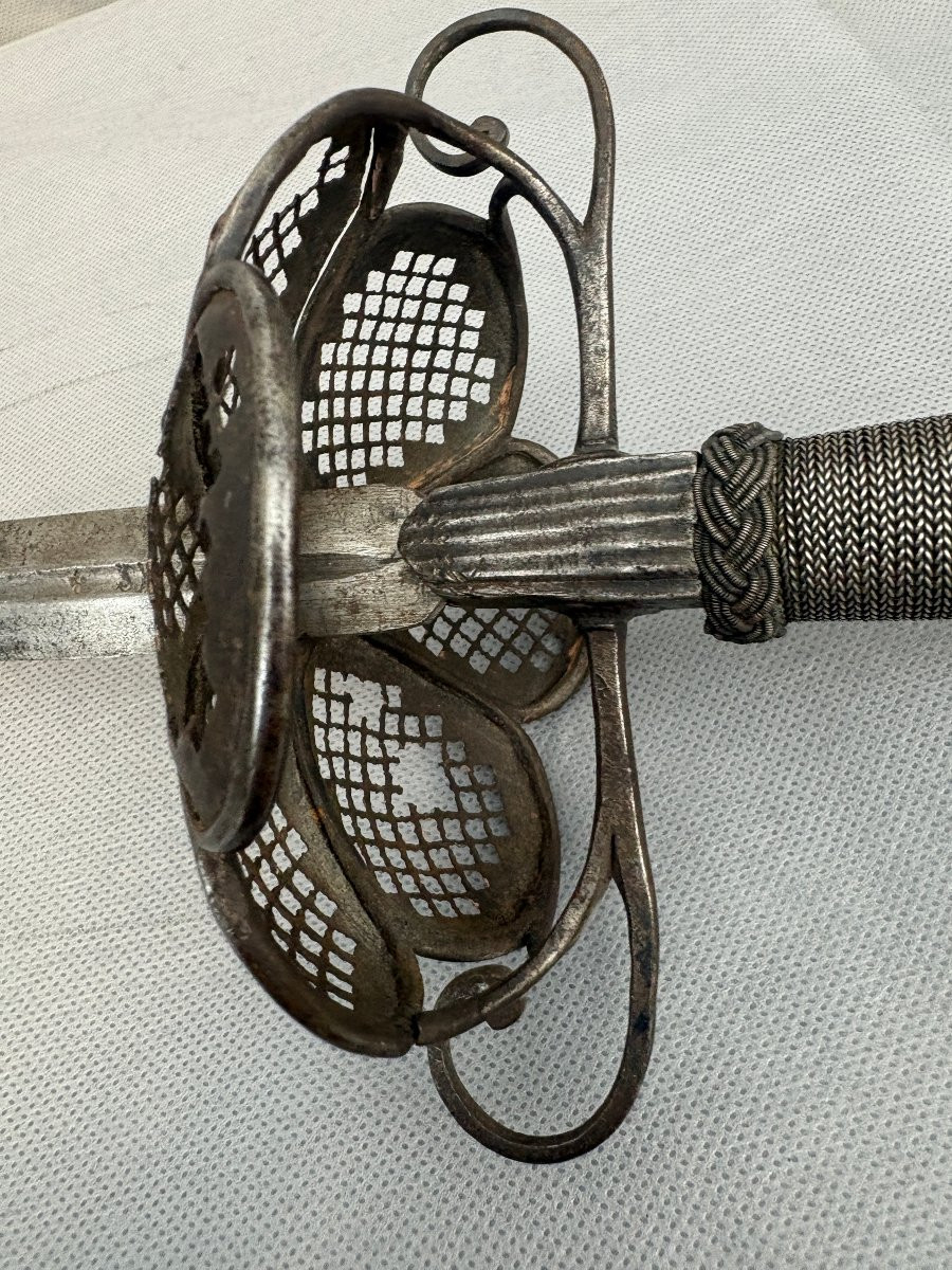 LONGUE EPEE  de COMBAT ou de DUEL dit de   BRETTE   XVII siècles -photo-4