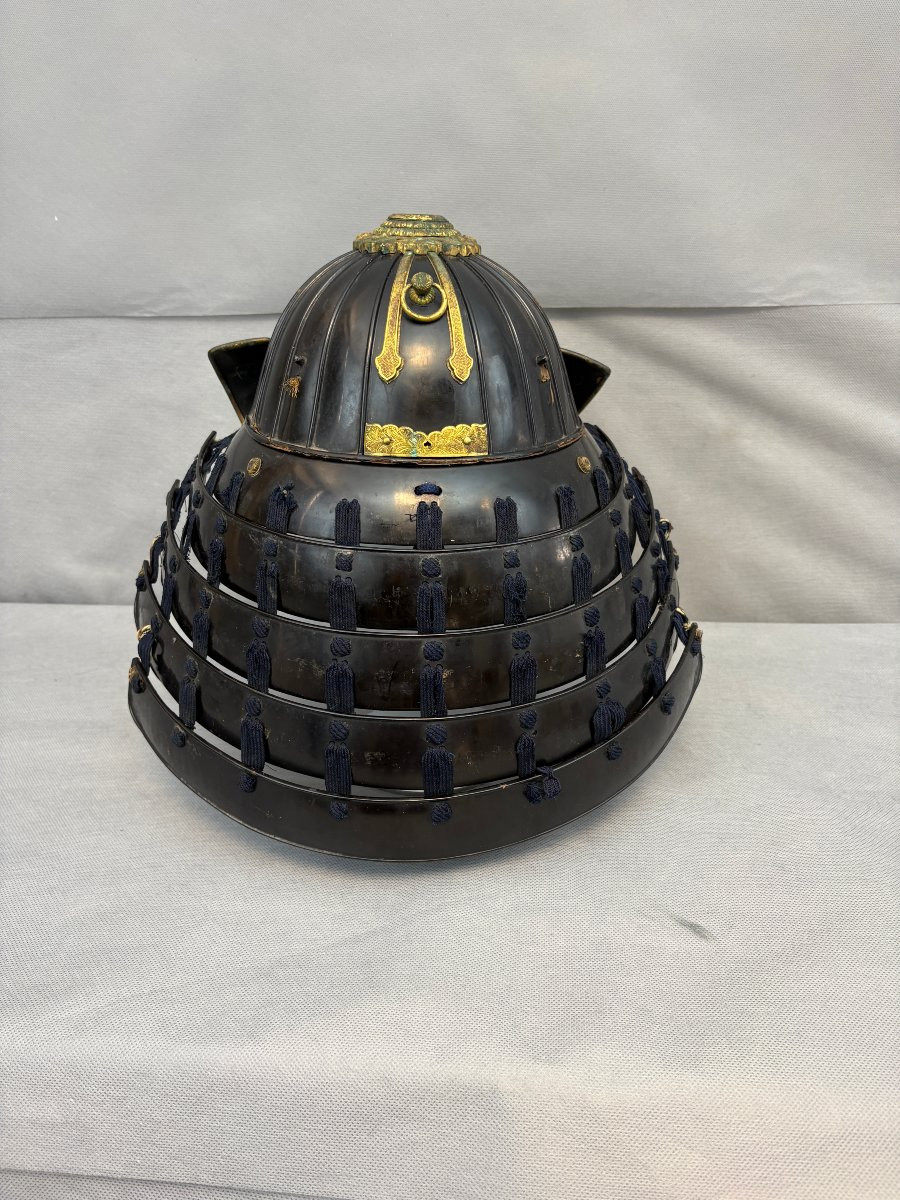 KABUTO de forme SUJI-BACHI  période fin EDO -photo-3