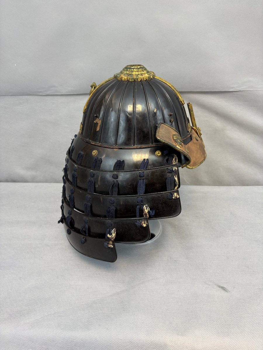 KABUTO de forme SUJI-BACHI  période fin EDO -photo-4