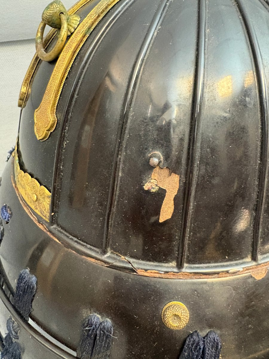 KABUTO de forme SUJI-BACHI  période fin EDO -photo-1