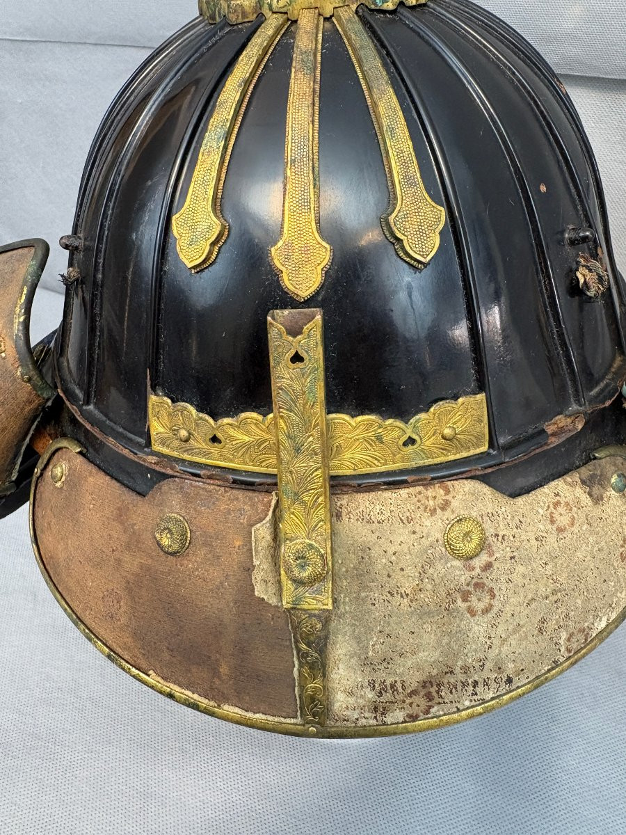 KABUTO de forme SUJI-BACHI  période fin EDO -photo-2