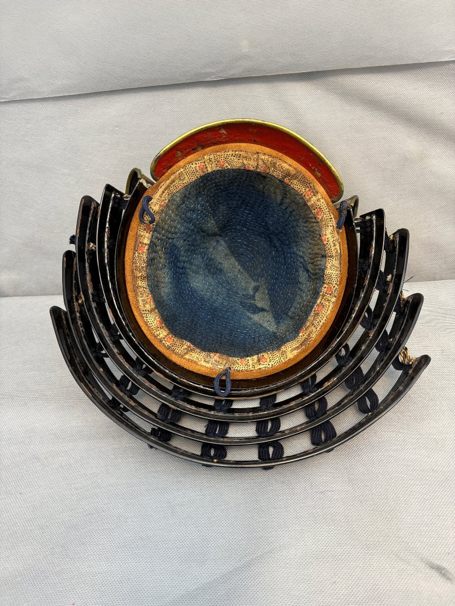 KABUTO de forme SUJI-BACHI  période fin EDO -photo-4