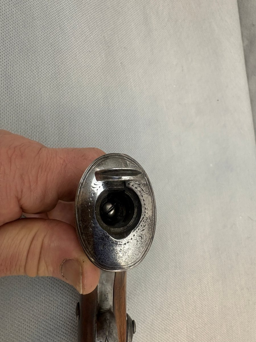 Pistolet de voyage ou d'officier par JAMES BEATTIE à LONDRE-photo-3