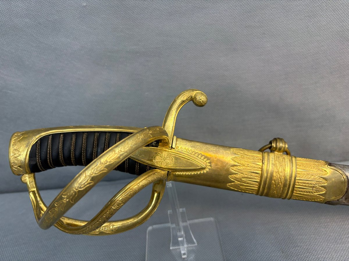 SABRE D'OFFICIER AN IX de LUXE -photo-2