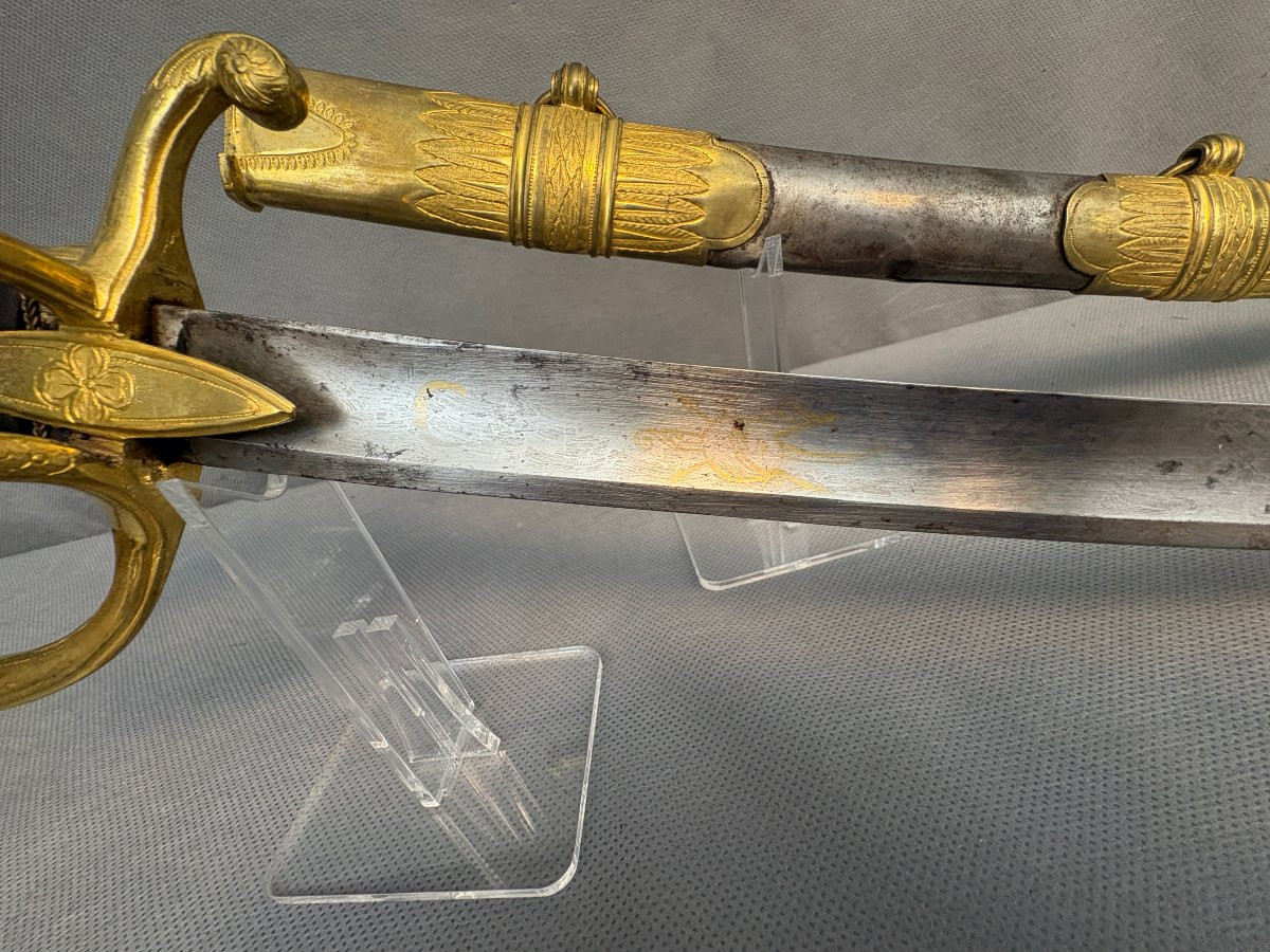 SABRE D'OFFICIER AN IX de LUXE -photo-3