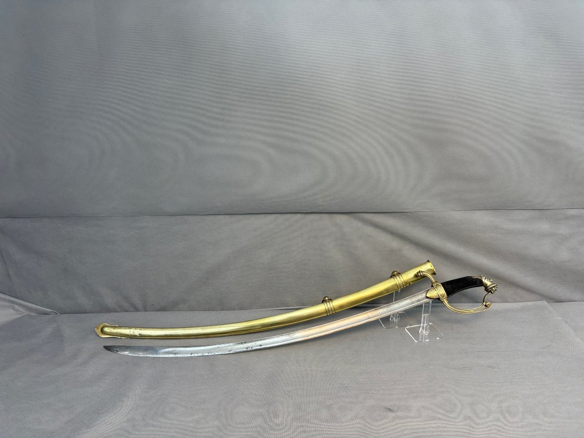 1 St Empire Light Cavalry Officer's Saber-photo-2